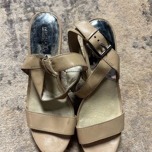 Michael Kors Beige Buckle Sandals